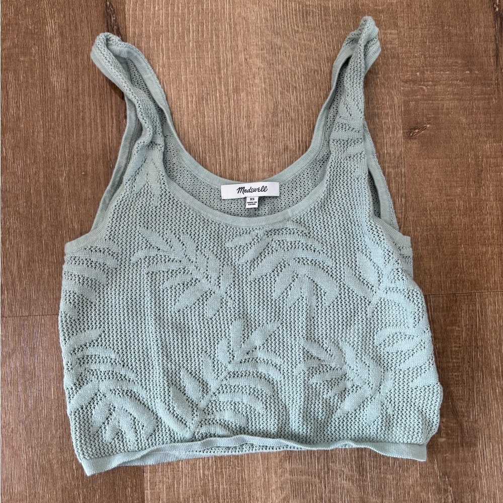 Madewell cropped sweater tank